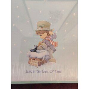 NOS Precious Moments Christmas Stationary Chimney Sweep Just in the Nick of Time